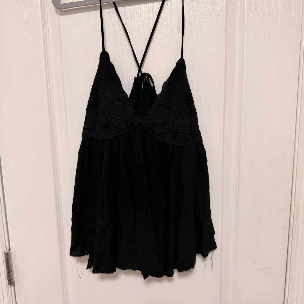 Loose Fit Black Cami